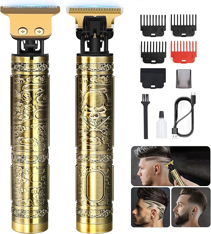 💈 Cortadora y Recortadora de Barba Profesional – ⚡ Potente, 🎯 Precisa y 🤫 Silenciosa