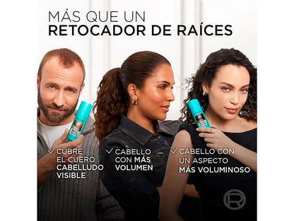 Magic Retouch Dexe – Spray Retocador de Raíces y Densidad Capilar, Cobertura Instantánea en 3 Segundos, Efecto Volumen, Resistente al Agua ⚡🔥